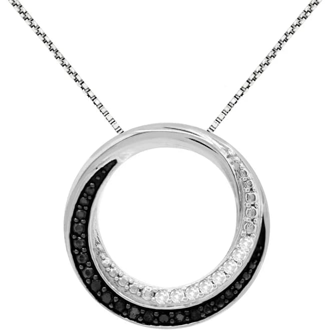 Macy's 1/6 ct. t.w. Diamond Circle Pendant Necklace in