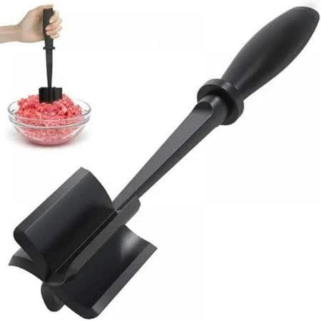 Masher & Smasher Meat, Ground Beef, Turkey & More Hamburger Chopper Utensil