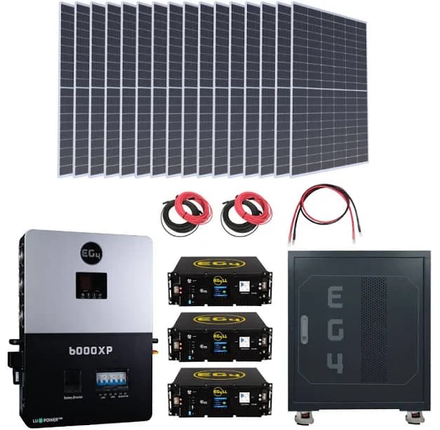 EG4 Off-Grid Shed & Garage Solar Kit {KIT-E0017} 3x ll-s 16x boviet 445w bifacial panels