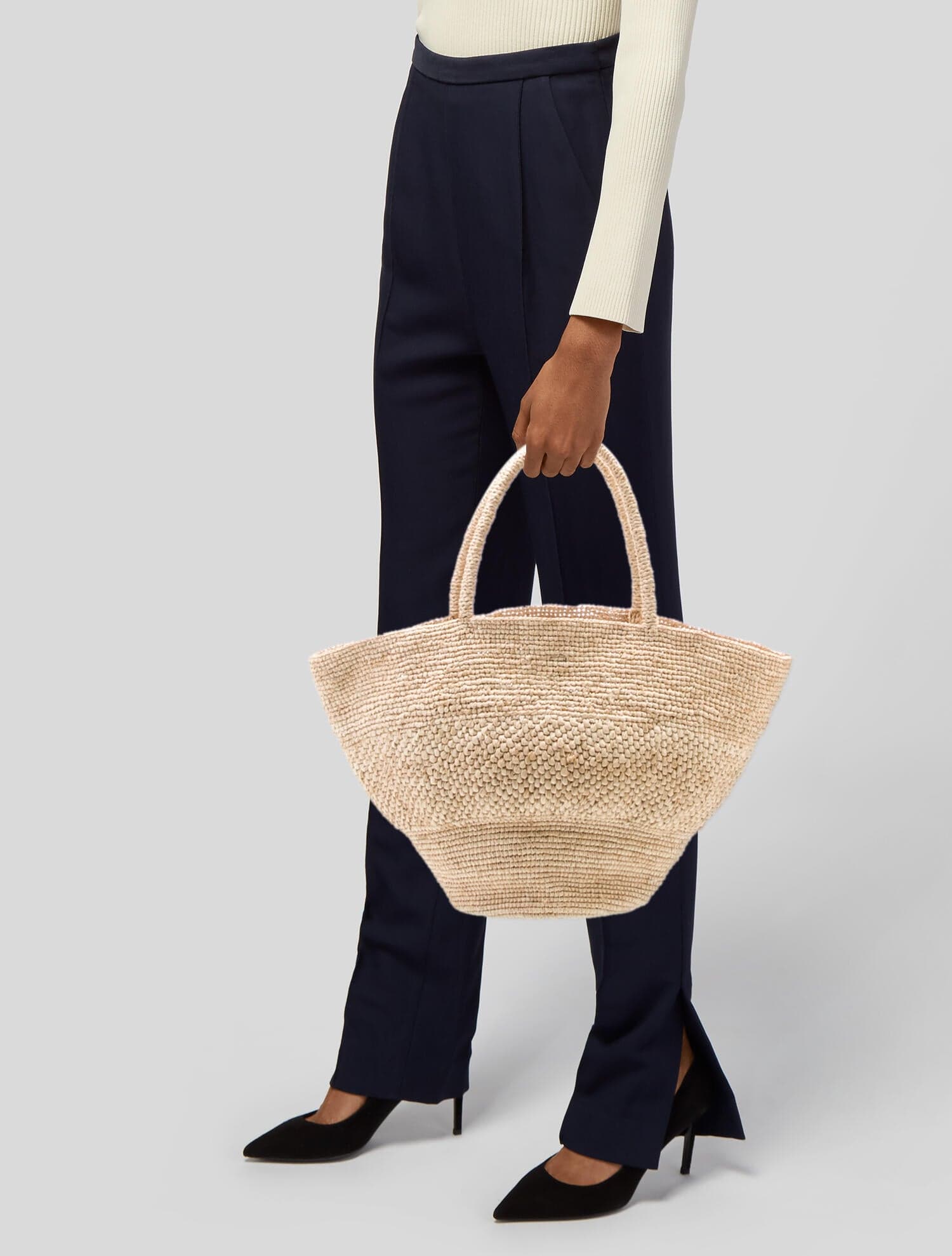 The Row Raffia Emilie - Neutrals Totes, Handbags - THR170374 | The RealReal