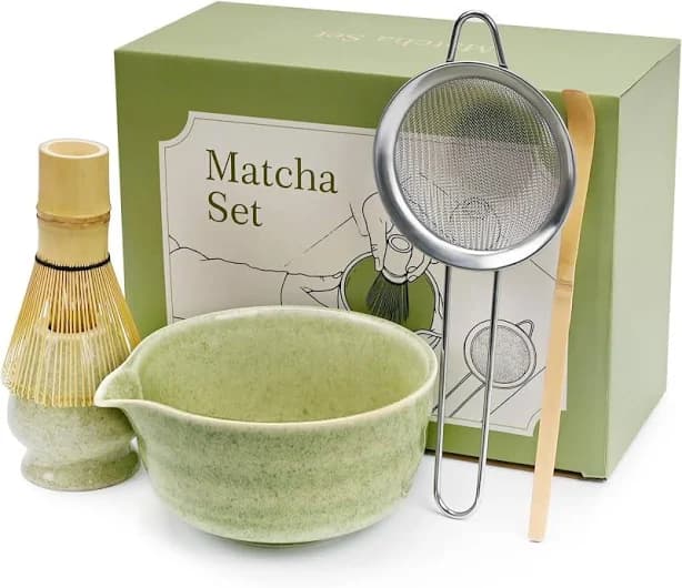 Matcha Color Ceremony 5-Piece Matcha Ceramic Tool Set