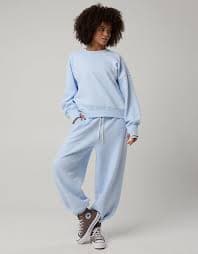 OFFLINE By Aerie Cloud Fleece Classic Crewneck Sweatshirt | OFFLINE