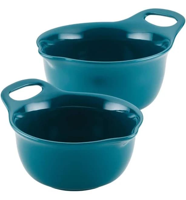 Rachael Ray 2-Piece Ceramic Mixing Bowl Set