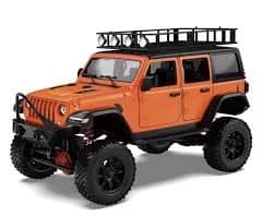 MN128 Orange 1/12 Scale RC Crawler 4WD Jeep with LED Lights