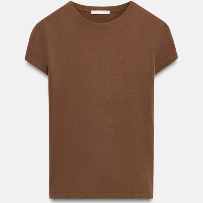 Zara Slim Fit Short Sleeve T-Shirt