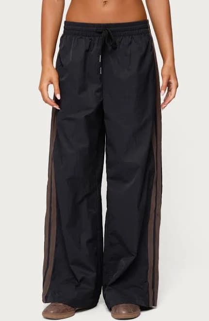 Edikted Women's Kieran Stripey Nylon Track Pants