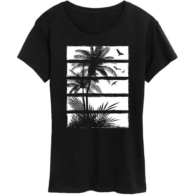 Palm Tree Silhouette Graphic Tee