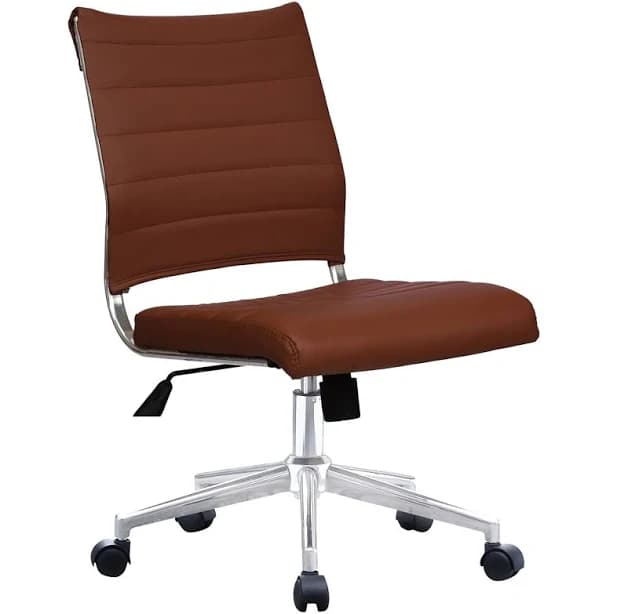 Ergonomic Executive Mid Back PU Leather Office Chair