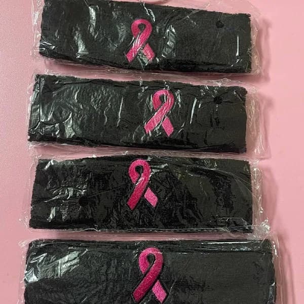 Breast Cancer Awareness Ribbon Headband