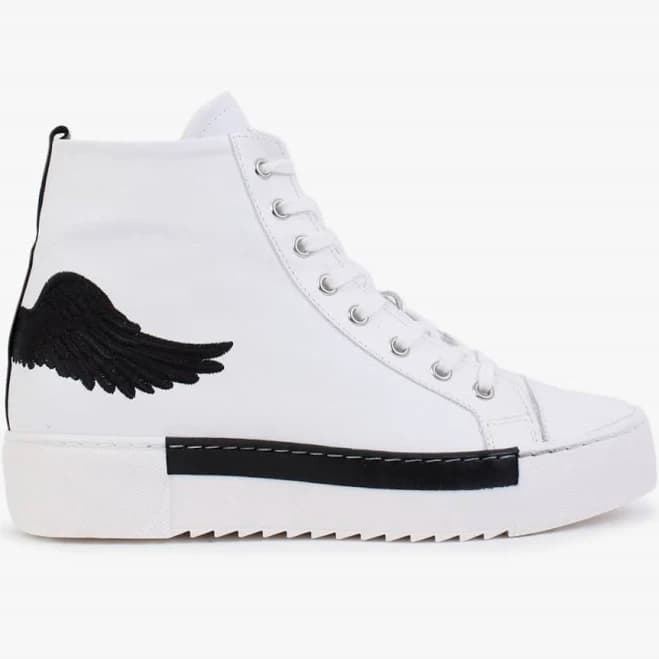 MARTE Angels Leather Wing High Top Trainers