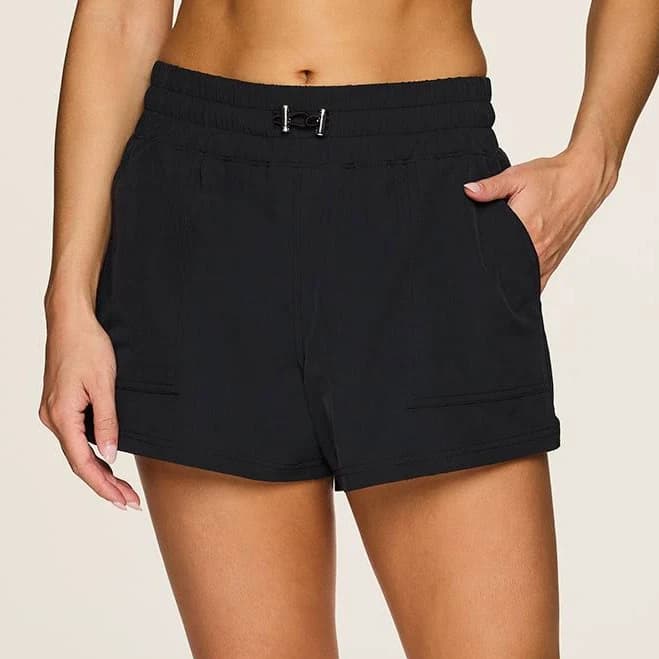 Rbx Active Women's Toggle Drawcord Quick Drying Woven Short with Zip Pocket