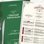 Italian Restaurant Menu Templates v2