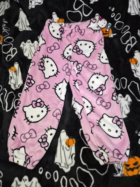 Purple Hello Kitty Kids Fluffy Pajama/Lounge Pants