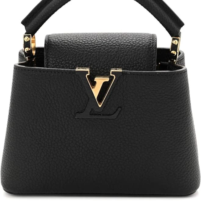 Louis Vuitton Taurillon Mini Capucines Black