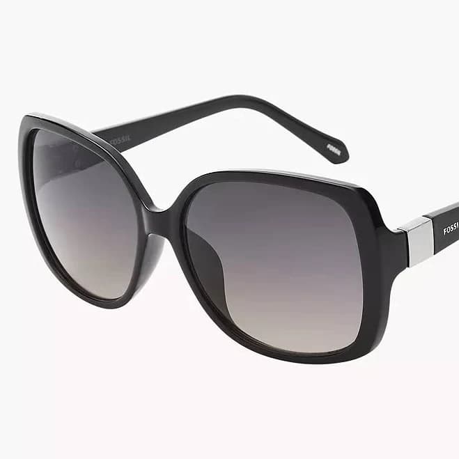 Fossil Outlet Women's Square Sunglasses - Black