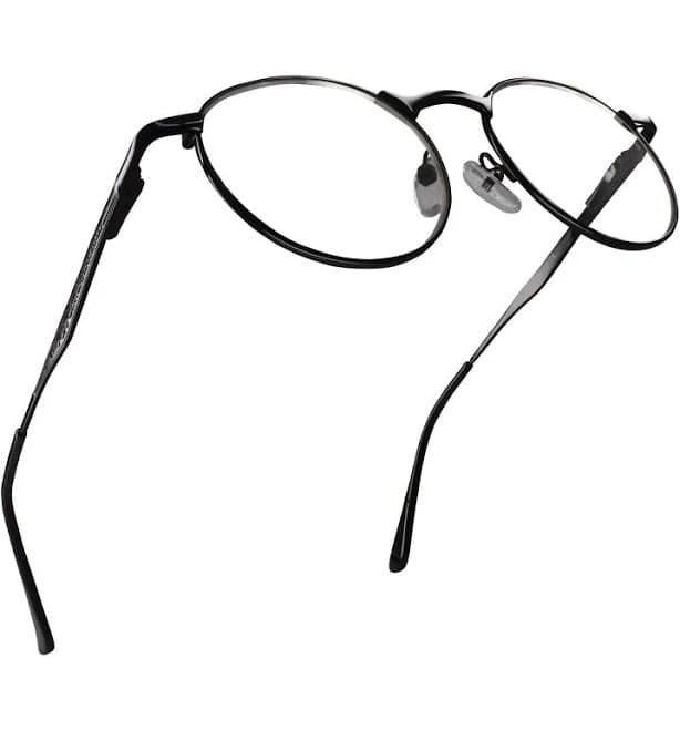 2seelife Metal Wire Large Round frame Reading Glasses for Men & Women Silver 1.0 x