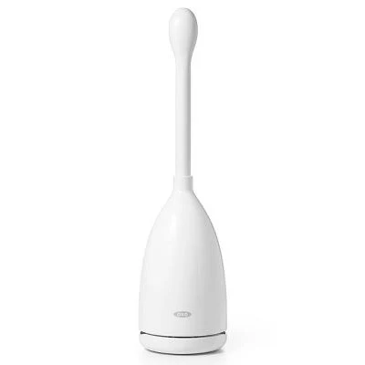 OXO Toilet Brush with Rim Cleaner and Canister