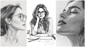ArtStation - 300 FEMALE PORTRAIT SKETCH COLLECTION | Artworks