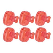 Unique Bargains Lightweight Fish-Shaped Toothbrush Covers Red 6 Pcs : Target