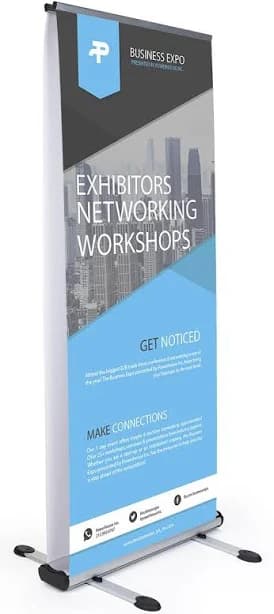 Outdoor Double-Sided Retractable Banner Display Stand