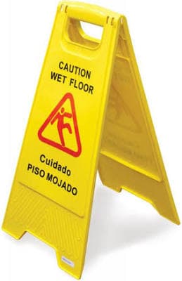 Omcan A-Shape Wet Floor Caution Sign