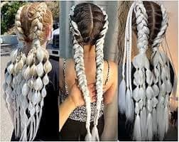 Colorfulpanda 3pcs 24inch White Synthetic Braiding Hair Extensions Braiding Hair : Amazon.com.be: Beauty