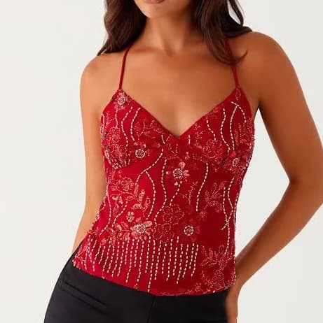 Kamilla Sequin Cami Top