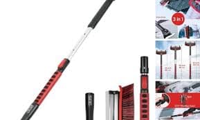 42" Extendable Snow Brush and Ice Scraper with Telescoping Foam 42 in-Red | eBay