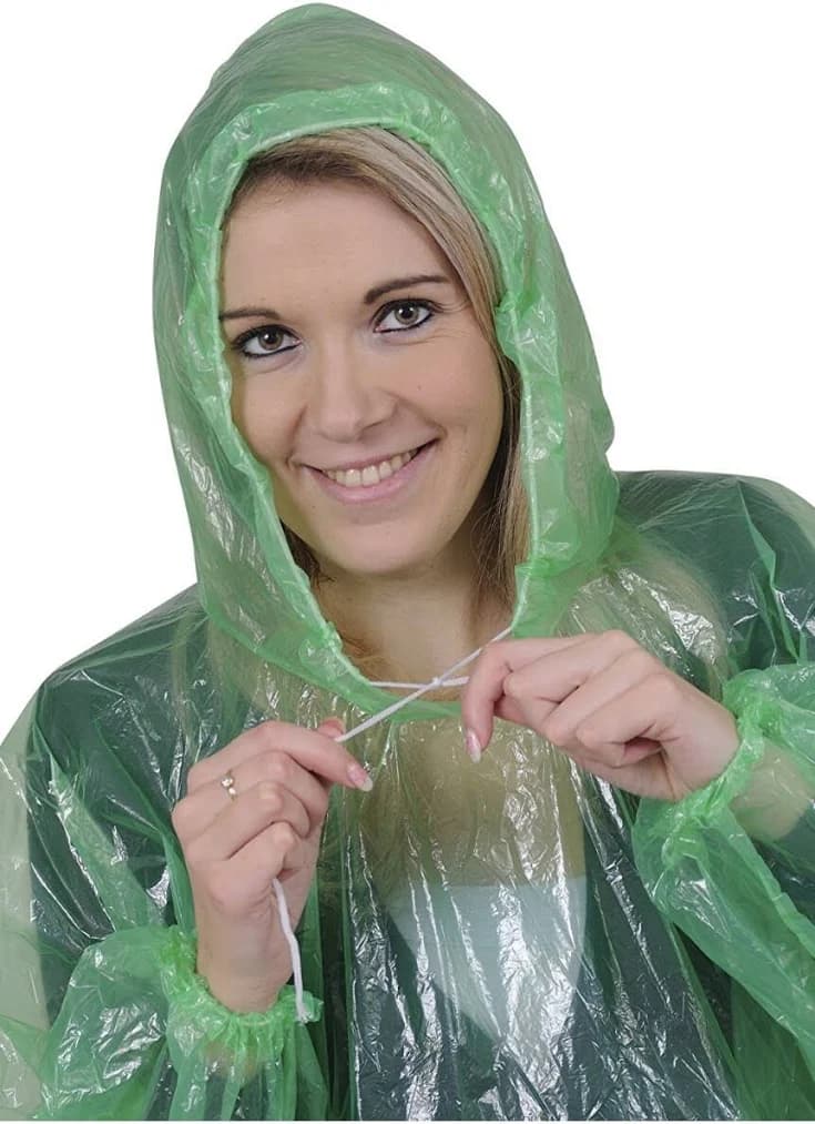 Sara Glove Emergency Disposable Rain Ponchos (5 Pack)