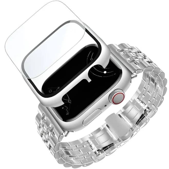Sierra Stainless Steel Band + Case for Apple Watch Series 1-9/SE/SE2/SE3