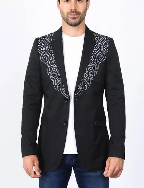 Men's Embroidery Blazer