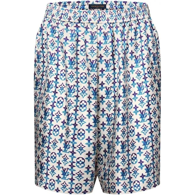 Louis Vuitton Monogram Silk Shorts