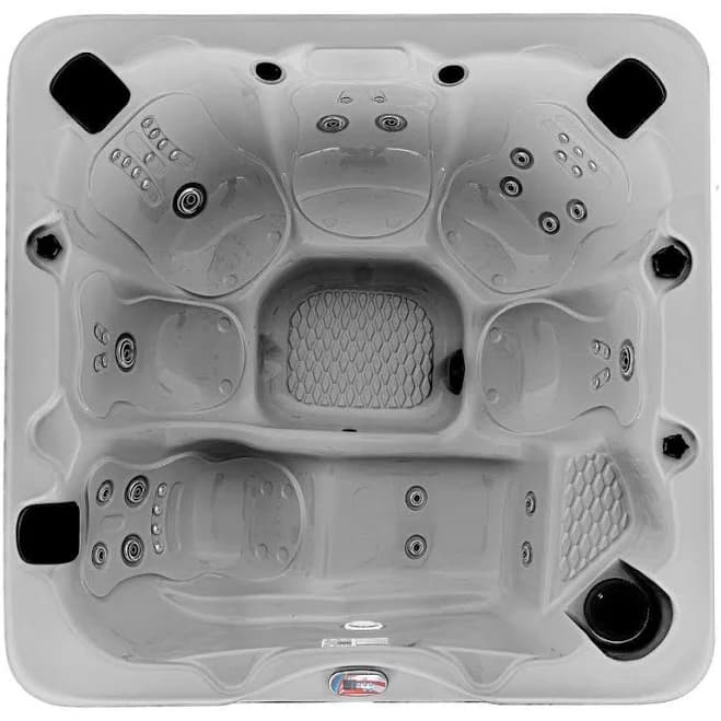 American Spas 6-Person 45-Jet Lounger Spa with Ozonator and Bluetooth Sound System