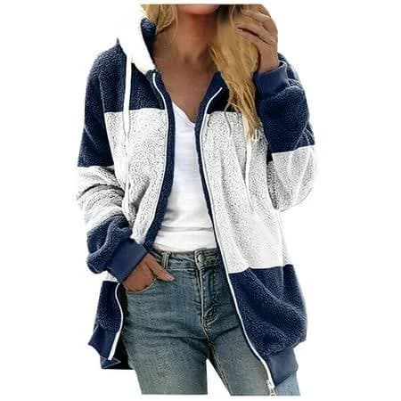 Women's Fleece Color Block Hoodie