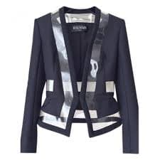 Balmain Jacket, Size 36 FR: Transparent Panel Detail