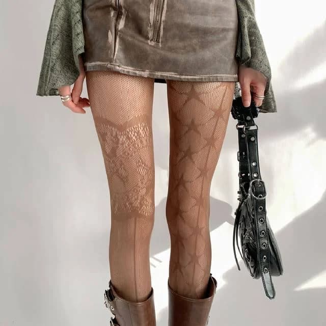 Desperim Star Sheer Lace Tights