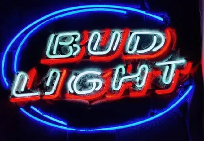 Bud Light Logo Neon Sign 20"x16" Lamp Bar Gift Garage Club Decor Beer