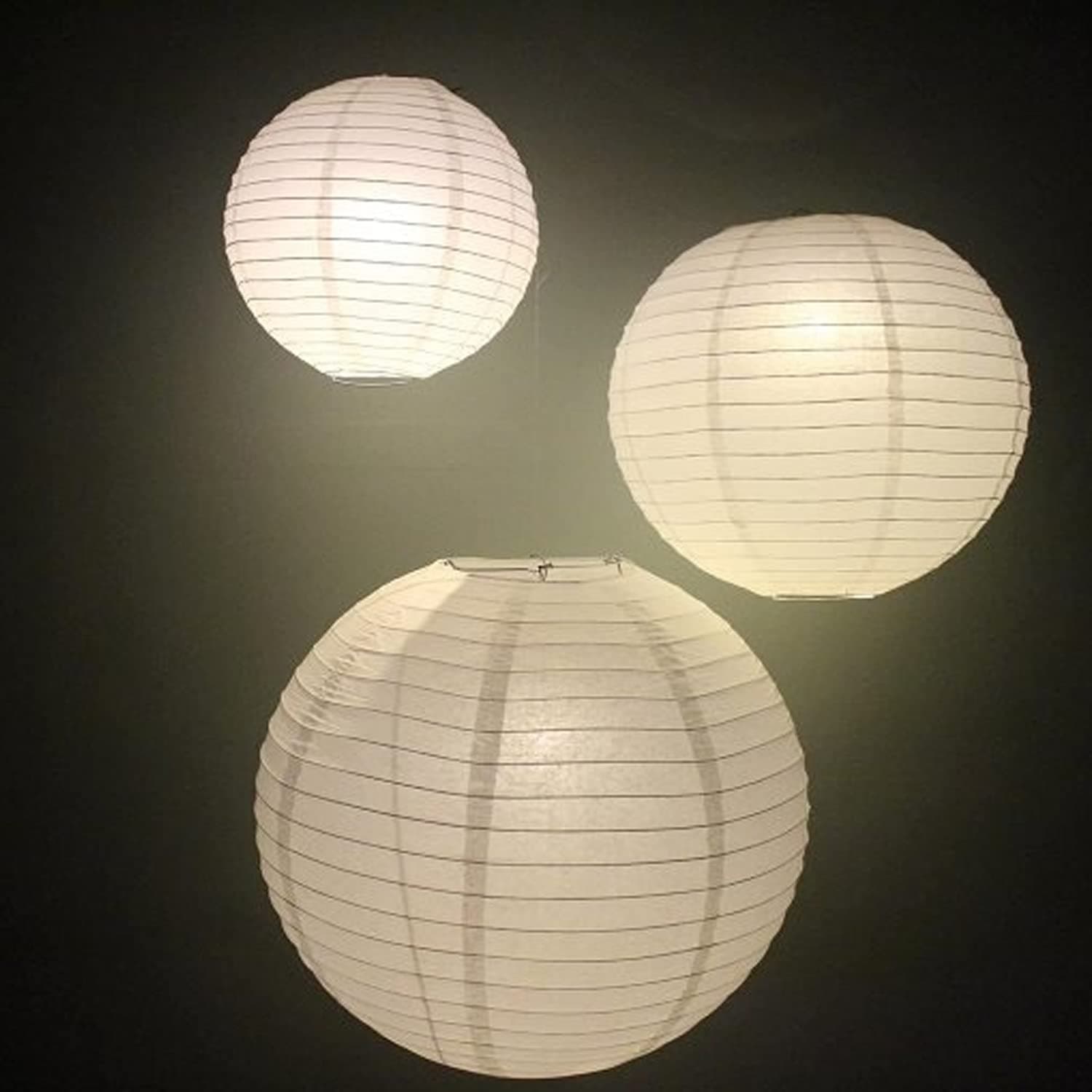 Amazon.com: 30 Pack Paper Lantern Lights Battery Operated Warm White Hanging LED Lights Super Bright Easy Use Decorative Lighting for Outdoor/Indoor Wedding Camping Party Events Balloon Lanterns,Last 36 Hours