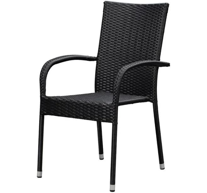Balkene Home Morgan Outdoor Wicker Stacking Chair (Set of 4)