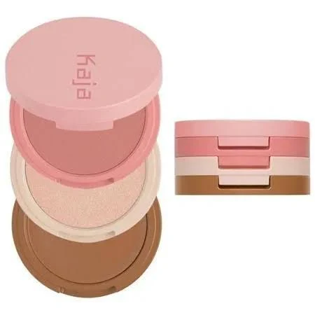 Kaja 3in1 Blendable Sculpting Trio Play Bento | with Mango Seed Butter Cream Bronzer Powder Blush and Highlighter 01 Butter up1
