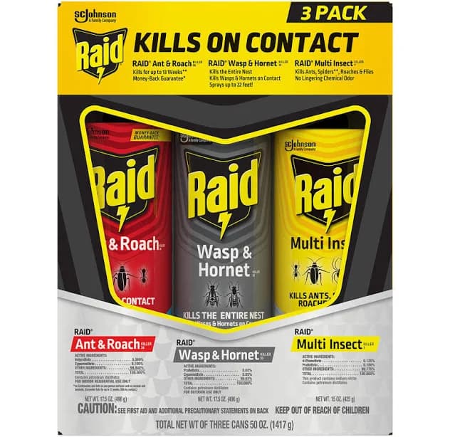 Raid Ant & Roach Killer 3 Pack