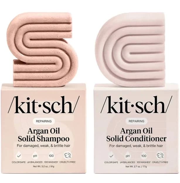 kitsch Repairing Argan Oil Shampoo & Conditioner Set