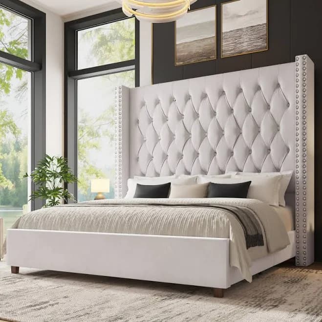 Willa Arlo Interiors Duluth Upholstered Wingback Bed