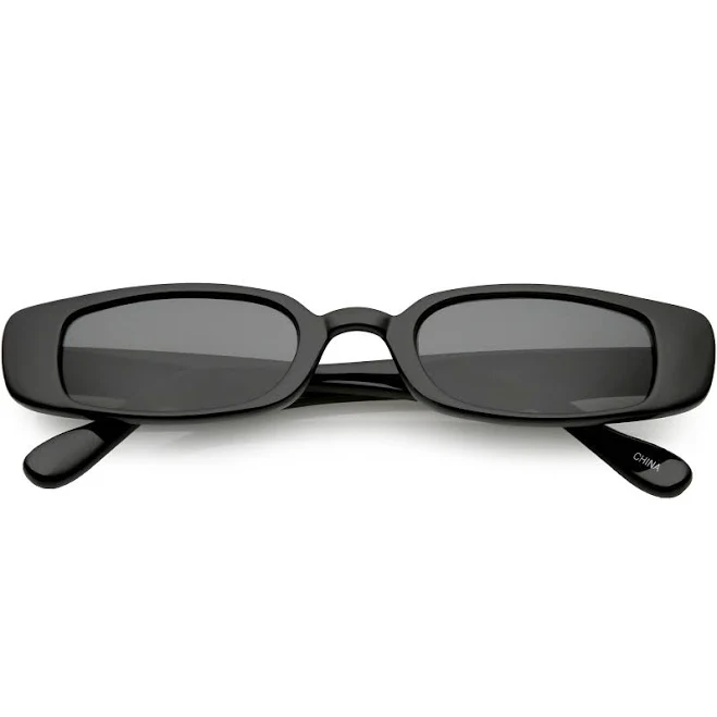 Retro 1990s Thin Rectangle Sunglasses