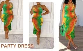 Amazon.com: MatyLonm Women Summer Tie Dye Spaghetti Strap Dress Y2K Backless Ruched Bodycon Midi Dress for Beach Party Night : Clothing, Shoes & Jewelry