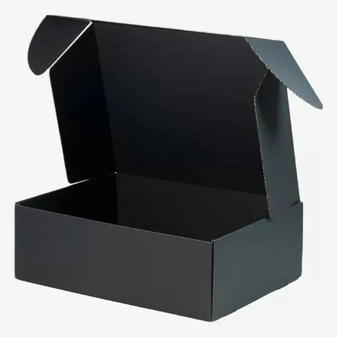 Medium Black Corrugated Mailer Box