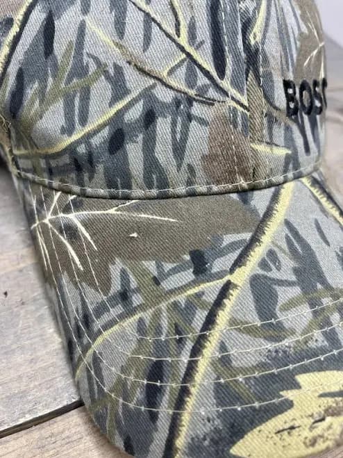 Bosch Camo Embroidered Baseball Hat Ball Cap Vintage Strap Back