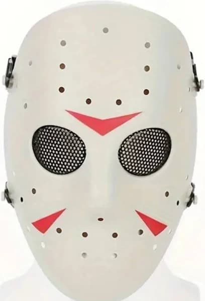 HALLOWEEN HORROR MASK FRIDAY THE 13TH JASON VOORHEES HARD PLASTIC HOCKEY