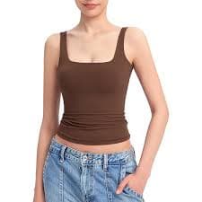 Amazon.com: Undersummers Tank Top for Women, Tops Women, Basic Tank Tops for Women, Solid Color, Casual Sleeveless Women Tank (Small, Black) : Clothing, Shoes & Jewelry