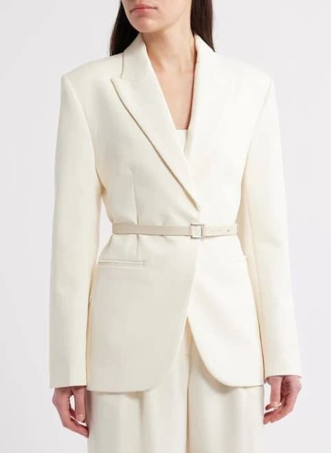 MANGO Women's Belt Structured Blazer